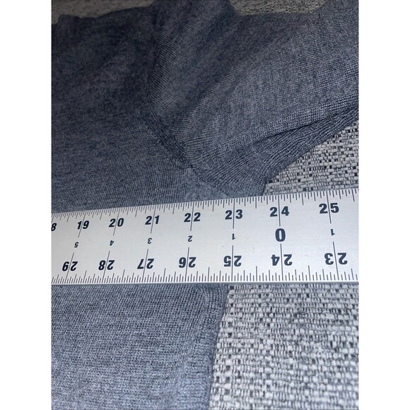 Gap Mens Sweater XL Grey Merino Wool Pullover Slim Preppy Academia Professor - Picture 3 of 9
